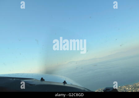 Chessna Flug Lektion. Bilder Fom über Athen, Tatoi Flughafen und Aegina Insel.  Ein tolles Geschenk von meinem guten Freund, Jim. Stockfoto