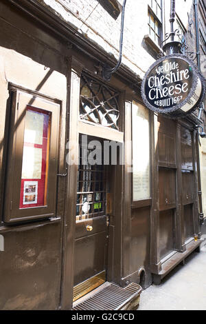 Ye Olde Cheshire Cheese Gastwirtschaft Fleet Street London UK Stockfoto