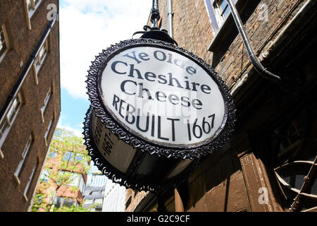 Ye Olde Cheshire Cheese Gastwirtschaft Fleet Street London UK Stockfoto