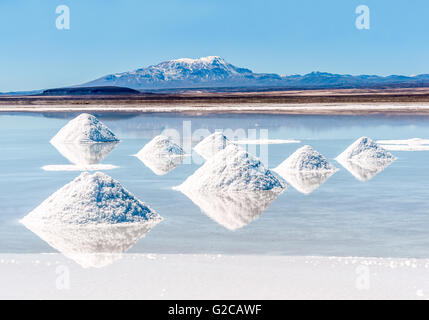 Salzsee - Salar de Uyuni in Bolivien Stockfoto