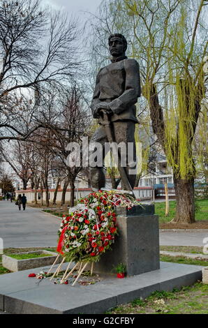 Denkmal für bulgarische Nationalhelden Vasil Levski im Park Gerena, Sofia, Bulgarien Stockfoto