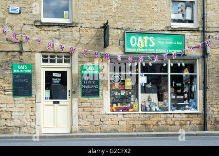 Hafer-Bioladen in Chipping Norton. Cotswolds, Oxfordshire, England Stockfoto