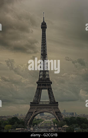 Le Tour Eiffel Stockfoto