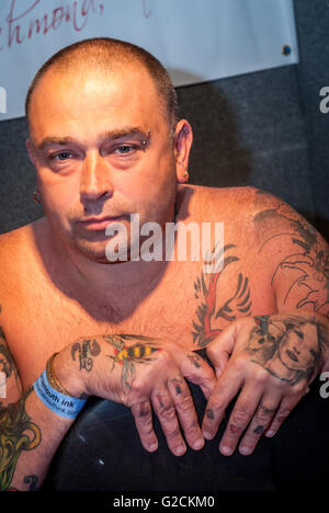 Bournemouth Ink Tattoo Convention, 29. Mai 2010: Alan Scott. Stockfoto