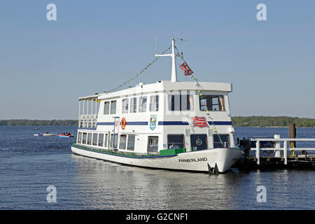 Ausflugsschiff, Bad Zwischenahn, Niedersachsen, Deutschland Stockfoto