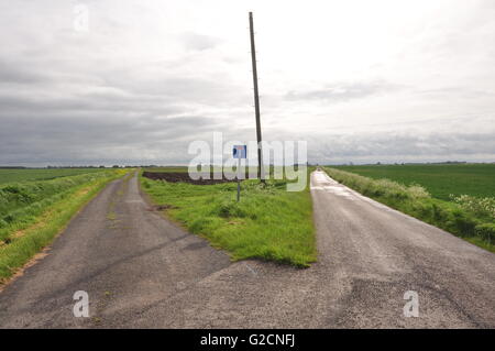 Östlich von North Kyme Blick nach Osten von OS Gitter 173522, Lincolnshire Venn Stockfoto