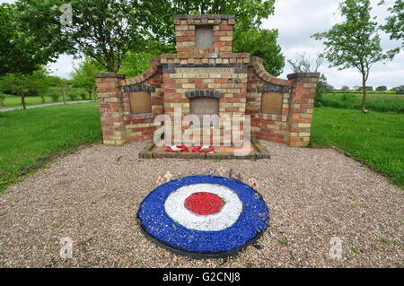 RAF Metheringham Denkmal Lincolnshire UK Stockfoto