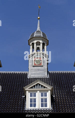 Turm, Waage Gebäude, Leer, Ostfriesland, Niedersachsen, Deutschland Stockfoto