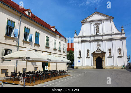 St. Katharinen Kirche in Zagreb, Kroatien Stockfoto