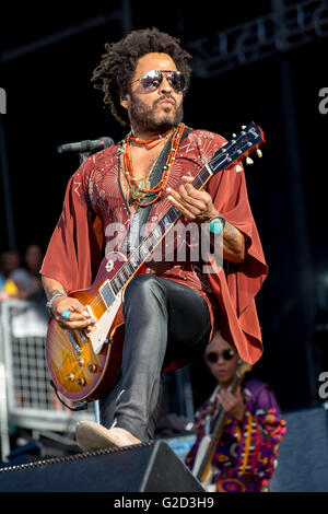 Napa, Kalifornien, USA. 27. Mai 2016. Musiker LENNY KRAVITZ tritt beim Festival der BottleRock Napa Valley in Napa Valley Expo in Napa, Kalifornien © Daniel DeSlover/ZUMA Draht/Alamy Live News Stockfoto