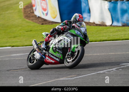 Donington Park, Derby, UK. 28. Mai 2016. World Superbike Acerbis UK Runde 7 in Donington Park. #1 Jonathan Rea (GBR) - Team KAWASAKI RACING TEAM Credit: Steven Reh/Alamy Live News Stockfoto