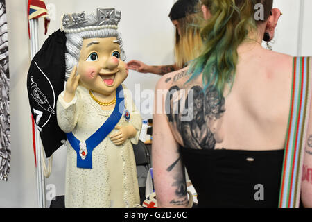 Alexandra Palace, London, UK. 28. Mai 2016. Der Great British Tattoo Show London Stockfoto