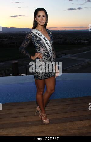 Henderson, NV, USA. 27. Mai 2016. Verpassen Sie Montana USA, Sibahn Doxey bei einem öffentlichen Auftritt für Miss USA 2016 Welcome Reception, Waters Edge Show Home, Henderson, NV 27. Mai 2016. Bildnachweis: James Atoa/Everett Collection/Alamy Live-Nachrichten Stockfoto