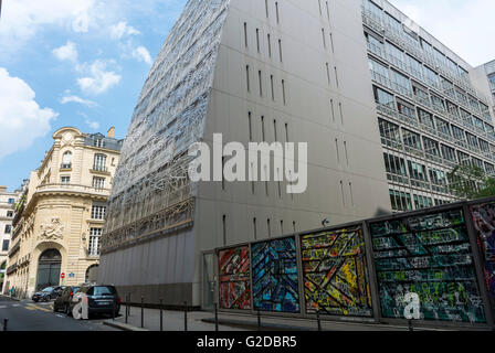 Paris, Frankreich, Street Szene, französischer Kulturminister Bürogebäude Palais Royale, moderne Architekturdesign (Credit Architekt Francis Soler) Stockfoto