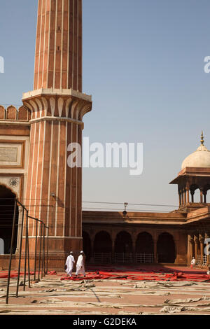 Detail der Jama Masjid, Neu-Delhi, Indien Stockfoto