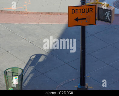 New York city Bürgersteig und Straße Ecke in Tribeca Stockfoto