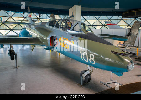 G-2 Galeb (Möwe) im Museum für Luftfahrt in Belgrad, Serbien Stockfoto