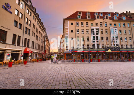 Neumarkt-Platz in der Altstadt von Dresden, Deutschland. Stockfoto