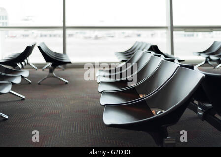 Hallo-Key Business-Sitze in der Wartehalle am Flughafen Stockfoto