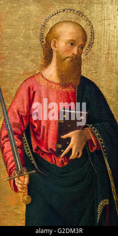 Saint Peter, Malerei zugeschrieben Antoniazzo Romano, Öl auf Platte, c.1460-1480 Stockfoto