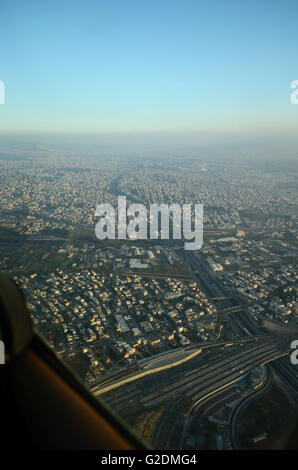 Chessna Flug Lektion. Bilder Fom über Athen, Tatoi Flughafen und Aegina Insel.  Ein tolles Geschenk von meinem guten Freund, Jim. Stockfoto