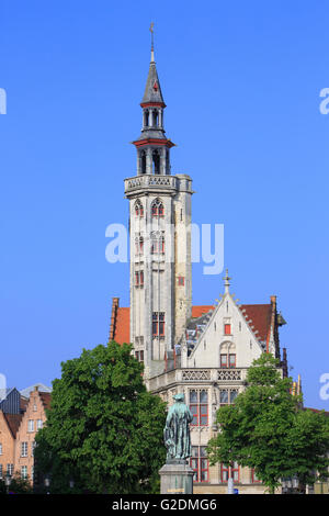 Die Bürgergemeinde Lodge (um 1400) in Brügge, Belgien Stockfoto