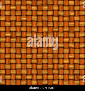 nahtlose Textur des Holzes weben 3D-Illustration Stockfoto
