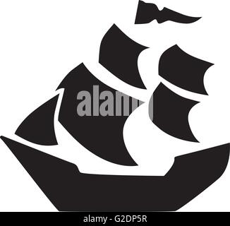 Schiff der Piraten Stock Vektor