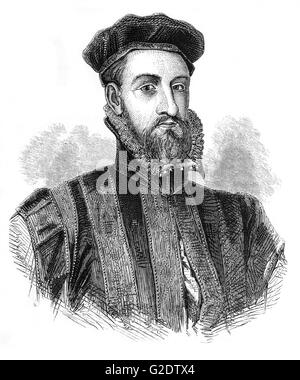 James Stewart, 1. Earl of Moray (1531 – 1570) ein Mitglied des Hauses Stewart als unehelicher Sohn von König James v. war Regent von Schottland für Hälfte-Neffe, das Kind König James VI von Schottland, von 1567 bis zu seiner Ermordung im Jahre 1570. Stockfoto