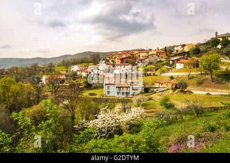 Typisch italienisches Dorf auf die Colli Berici, Vicenza, Italien. Stockfoto