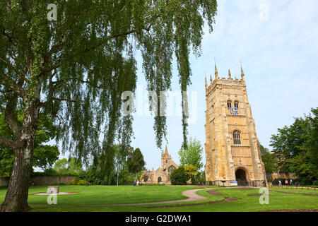 Evesham Abtei Bell Tower Stiftspark Evesham Wychavon Worcestershire UK Stockfoto