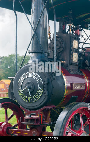 Kessel Detail der angetrieben Dampftraktor Cromwell bei der Vintage-Fahrzeug und Dampf-Rallye in Corwen Nord-Wales Stockfoto