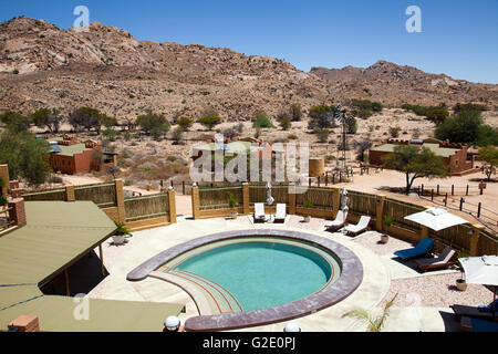 Klein Aus Vista Lodge inmitten Aus Bergen in Namibia Stockfoto