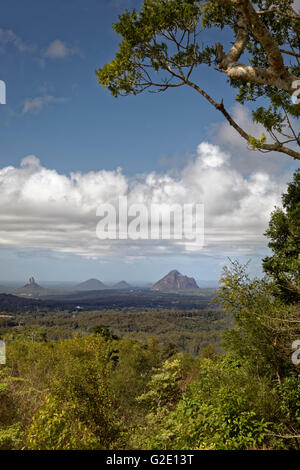 Landschaft in Glass House Mountains National Park, Brisbane, Queensland, Australien Stockfoto