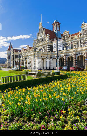 Dunedin railway station, dunedine, Otago, Südinsel, Neuseeland Stockfoto