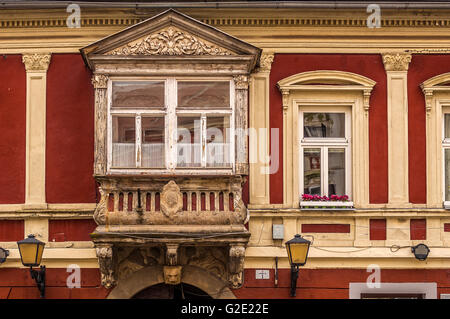 Slowenien Podravje Ptuj, alten Balkon Stockfoto