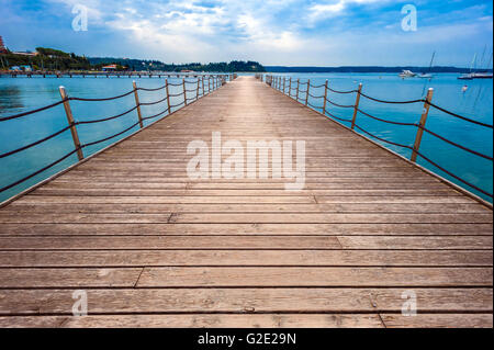 Slowenien-Küste und Kras Portoroz - Küste und Strand Stockfoto