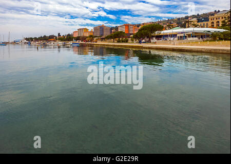 Slowenien-Küste und Kras Portoroz - Küste und Strand Stockfoto