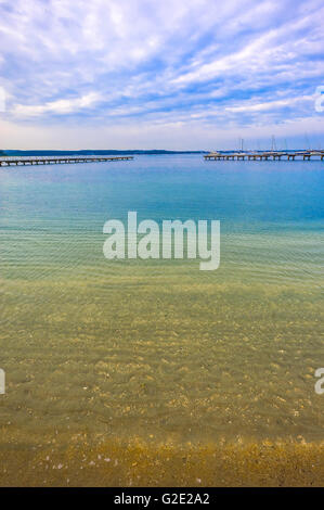 Slowenien-Küste und Kras Portoroz - Küste und Strand Stockfoto