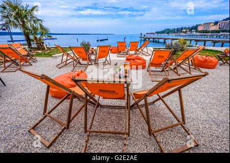 Slowenien-Küste und Kras Portoroz - Küste und Strand Stockfoto