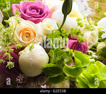 Bouquet von frischen Schnittblumen Stockfoto
