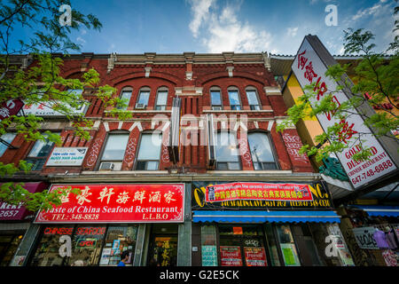 Unternehmen an der Spadina Avenue, in Chinatown, Toronto, Ontario. Stockfoto