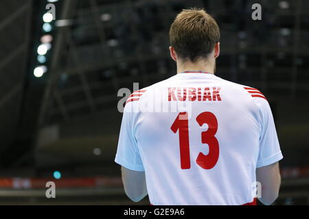 Tokyo Metropolitan Gymnasium, Tokio, Japan. 28. Mai 2016. Michal Kubiak (POL), 28. Mai 2016 - Volleyball: Herren Volleyball World Finalqualifikation für die Olympischen Spiele in Rio De Janeiro 2016-match zwischen Polen 3-2 Kanada am Tokyo Metropolitan Gymnasium, Tokio, Japan. © Sho Tamura/AFLO SPORT/Alamy Live-Nachrichten Stockfoto