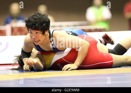 Nd Yoyogi Gymnasium, Tokio, Japan. 27. Mai 2016. YUI Sakano, 27. Mai 2016 - Wrestling: Meiji Cup alle Japan Invitational Wrestling Weltmeisterschaften 2016 Woens freien Stil-60 kg Finale am 2. Yoyogi-Gymnasium, Tokio, Japan. © AFLO SPORT/Alamy Live-Nachrichten Stockfoto