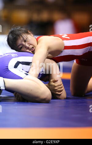 Nd Yoyogi Gymnasium, Tokio, Japan. 27. Mai 2016. Chiho Hamada, 27. Mai 2016 - Wrestling: Meiji Cup alle Japan Invitational Wrestling Weltmeisterschaften 2016 Woens freien Stil-58 kg Finale am 2. Yoyogi-Gymnasium, Tokio, Japan. © AFLO SPORT/Alamy Live-Nachrichten Stockfoto