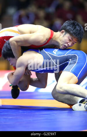 Nd Yoyogi Gymnasium, Tokio, Japan. 27. Mai 2016. Rinya Nakamura, 27. Mai 2016 - Wrestling: Meiji Cup alle Japan Invitational Wrestling Weltmeisterschaften 2016 Herren freien Stil-57 kg Finale am 2. Yoyogi-Gymnasium, Tokio, Japan. © AFLO SPORT/Alamy Live-Nachrichten Stockfoto