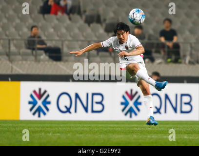 Seoul, Südkorea. 25. Mai 2016. Wataru Endo (rot) Fußball: AFC Champions League 2016 rund 16 2. Bein match zwischen FC Seoul 3(7-6) 2 Urawa Reds in Seoul World Cup Stadium in Seoul, Südkorea. © Jone Kim/AFLO/Alamy Live-Nachrichten Stockfoto