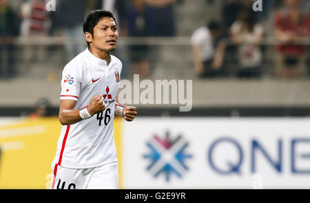 Seoul, Südkorea. 25. Mai 2016. Ryota Moriwaki (rot) Fußball: AFC Champions League 2016 rund 16 2. Bein match zwischen FC Seoul 3(7-6) 2 Urawa Reds in Seoul World Cup Stadium in Seoul, Südkorea. © Jone Kim/AFLO/Alamy Live-Nachrichten Stockfoto