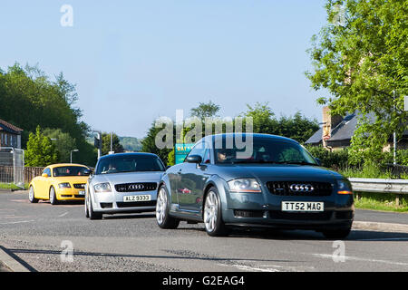 2003 Audi TT Quattro (225 PS) bei Pendle, Lancashire, UK. 29. Mai 2016. Die Rumble von fein getunten Fahrzeuge hallt durch die Pennine Hills von Lancashire als diese Jahre PowerFest unterwegs erhält. Credit: cernan Elias/Alamy leben Nachrichten Stockfoto