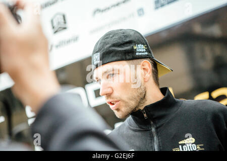 Turin, Italien, 29. Mai 2016. Martijn Keizer von Lotto Jumbo nach der letzten Phase (Turin) des Giro d'Italia 2016. Credit: Gonzales Foto - Alberto Grasso. Stockfoto